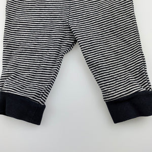 Unisex Target, striped stretchy leggings / bottoms, GUC, size 0000,  