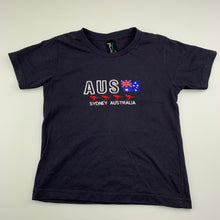 Load image into Gallery viewer, Unisex Sportage Australia, navy cotton t-shirt / top, Sydney, EUC, size 6,  