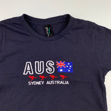 Load image into Gallery viewer, Unisex Sportage Australia, navy cotton t-shirt / top, Sydney, EUC, size 6,  