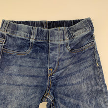 Load image into Gallery viewer, Girls H&amp;M, stretch denim leggings / jeggings, elasticated, Inside leg: 52.5cm, EUC, size 6,  