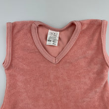 Load image into Gallery viewer, Girls Gaia, pink terry organic cotton top, EUC, size 000,  