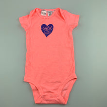 Load image into Gallery viewer, Girls Carter&#39;s, soft feel bodysuit / romper, daddy, GUC, size 00,  