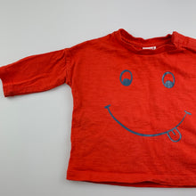 Load image into Gallery viewer, Boys Seed Baby, red cotton long sleeve t-shirt / top, GUC, size 000,  