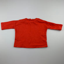 Load image into Gallery viewer, Boys Seed Baby, red cotton long sleeve t-shirt / top, GUC, size 000,  