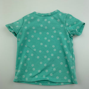 Girls Target, aqua soft feel t-shirt / top, GUC, size 0000,  