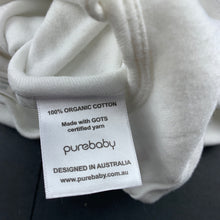 Load image into Gallery viewer, Unisex purebaby, 0.5 Tog soft organic cotton sleeping bag, EUC, size 0000-00,  