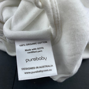 Unisex purebaby, 0.5 Tog soft organic cotton sleeping bag, EUC, size 0000-00,  