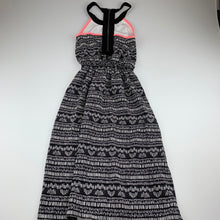 Load image into Gallery viewer, Girls Target, black &amp; white lighweight summer dress, EUC, size 7, L: 87cm approx