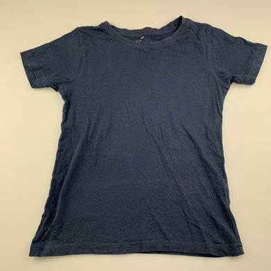 Boys Anko, blue cotton t-shirt / top, fading / discolouration, FUC, size 7,  