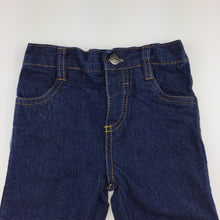 Load image into Gallery viewer, Unisex Denim, jeans, elasticated waist, EUC, size 12 months
