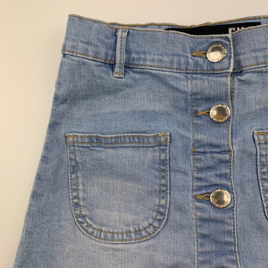 Girls Cotton On, blue stretch denim skirt, adjustable, GUC, size 5,  