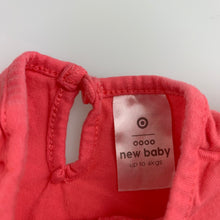 Load image into Gallery viewer, Girls Target, coral cotton t-shirt / top, EUC, size 0000,  