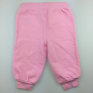 Girls Ralph Lauren, pink cotton track / sweat pants, EUC, size 6 months