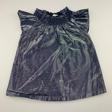 Load image into Gallery viewer, Girls Target, lined blue metallic party top, EUC, size 1,  