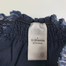 Load image into Gallery viewer, Girls Target, lined blue metallic party top, EUC, size 1,  