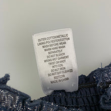 Load image into Gallery viewer, Girls Target, lined blue metallic party top, EUC, size 1,  