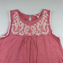 Load image into Gallery viewer, Girls Milkshake, striped cotton casual dress, belt not included, GUC, size 8, L: 64cm approx