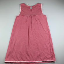 Load image into Gallery viewer, Girls Milkshake, striped cotton casual dress, belt not included, GUC, size 8, L: 64cm approx