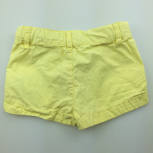 Load image into Gallery viewer, Girls Pumpkin Patch, yellow lightweight shorts, adjustable, GUC, size 1