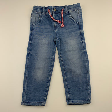 Boys Anko Baby, stretch knit denim jeans, adjustable, EUC, size 0,  
