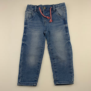 Boys Anko Baby, stretch knit denim jeans, adjustable, EUC, size 0,  