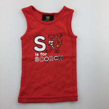 Load image into Gallery viewer, Unisex NRL Supporter, red cotton St George singlet, GUC, size 00