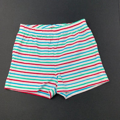 unisex Tiny Little Wonders, striped cotton shorts, EUC, size 000,  