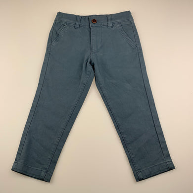Boys Target, blue stretch cotton pants, adjustable, inside leg: 36 cm, EUC, size 2,  