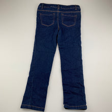 Load image into Gallery viewer, Girls Emerson, dark stretch denim pants, adjustable, inside leg: 51 cm, GUC, size 7,  