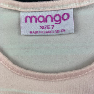 Girls Mango, soft feel stretchy casual dress, EUC, size 7, L: 68 cm