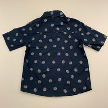 Load image into Gallery viewer, Boys Next, navy lightweight cotton short-sleeved shirt, EUC, size 1-2,  