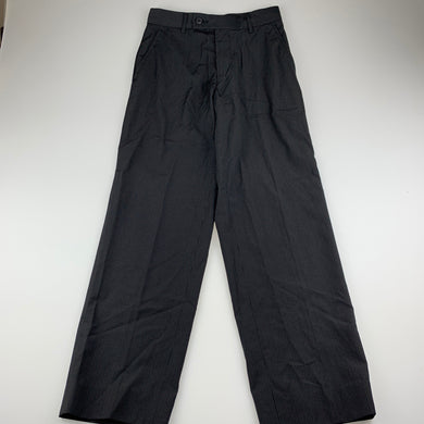 Boys Fred Bracks, black pinstripe wedding, formal pants, waist: 61 cm, inside leg: 61.5 cm, EUC, size 10,  