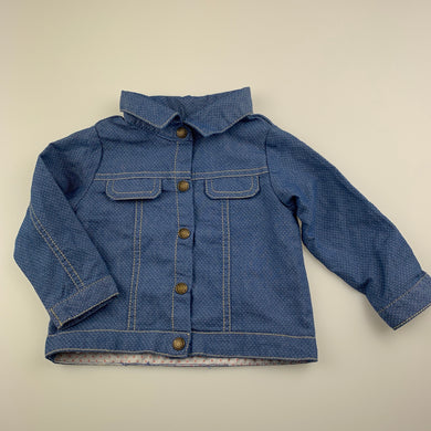 Girls Target, lightweight shirt / top, popper fastening, EUC, size 0,  