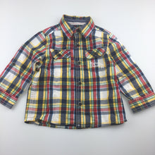 Load image into Gallery viewer, Boys Mother Care, check cotton long sleeve shirt, GUC, size 2
