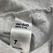 Load image into Gallery viewer, Girls Anko, grey singlet, tank top, GUC, size 7,  