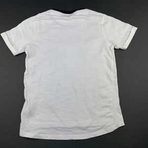Boys Max, cotton t-shirt top, rock, light mark back right arm, FUC, size 7-8,  