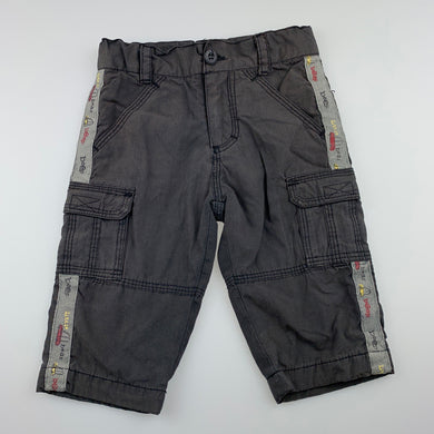 Boys Pumpkin Patch, cotton lined cargo pants, adjustable, FUC, size 00,  