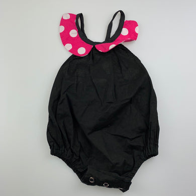 Girls Hand Made, lightweight cotton romper, EUC, size 0,  