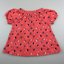 Load image into Gallery viewer, Girls Tiny Little Wonders, cotton t-shirt top, hearts, GUC, size 00,  