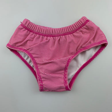 Girls Target, pink stripe swim bottoms, GUC, size 00,  