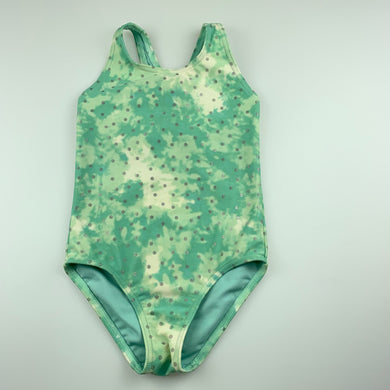 Girls Target, green and silver spot swim one-piece, GUC, size 4,  