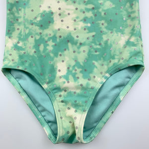 Girls Target, green and silver spot swim one-piece, GUC, size 4,  