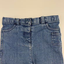 Load image into Gallery viewer, Girls Dymples, blue stretch denim jeans, adjustable, GUC, size 0,  