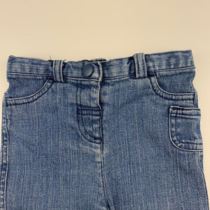 Girls Dymples, blue stretch denim jeans, adjustable, GUC, size 0,  