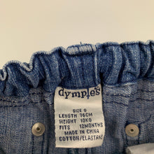 Load image into Gallery viewer, Girls Dymples, blue stretch denim jeans, adjustable, GUC, size 0,  