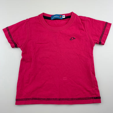 Girls Juniors, pink cotton t-shirt / top, GUC, size 12 months,  