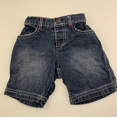 Boys Target, denim shorts, elasticated, GUC, size 00,  