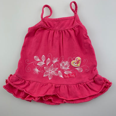 Girls Baby Baby, pink stretchy summer top, GUC, size 000,  