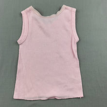 Load image into Gallery viewer, Girls Baby Biz, pink ribbed cotton singlet top, GUC, size 0000,  