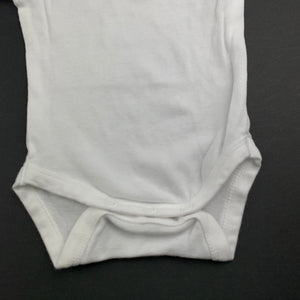 unisex Anko, white cotton bodysuit, romper, EUC, size 0000,  